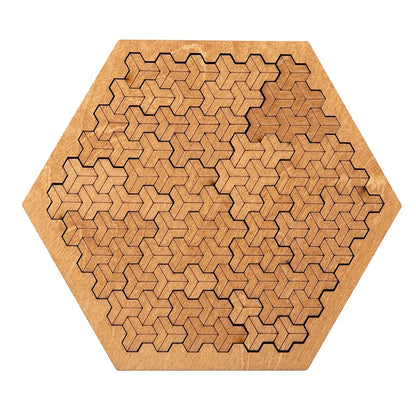 Casse-tête géométrique en bois