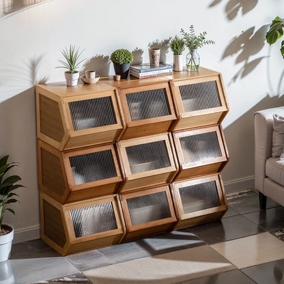 Armoire de rangement en bambou