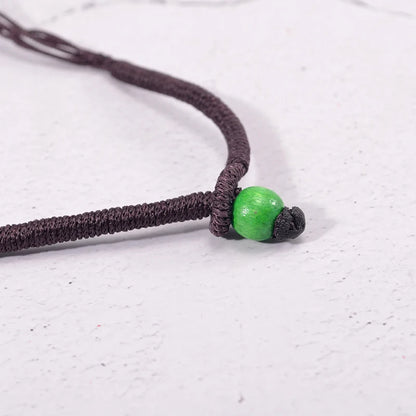 Collier multicouche en perles de bois