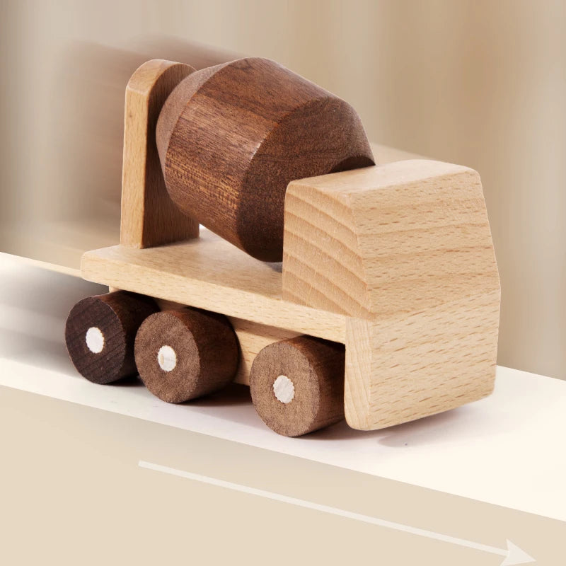 Voiture en bois de hêtre éducative