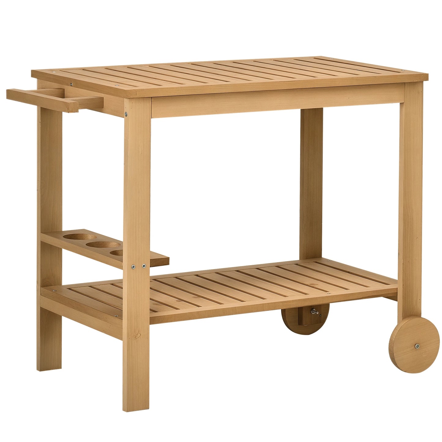 Desserte de jardin en bois massif