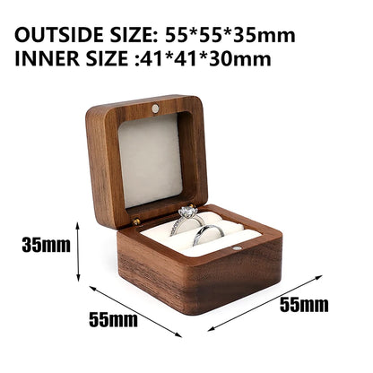 Écrin à bijoux en bois naturel