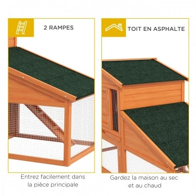 Clapier XXL en Bois