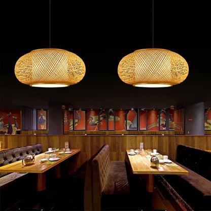 Suspension Lanterne Bambou Japonais