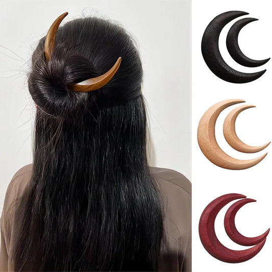 Épingle à Cheveux Croissant de Lune
