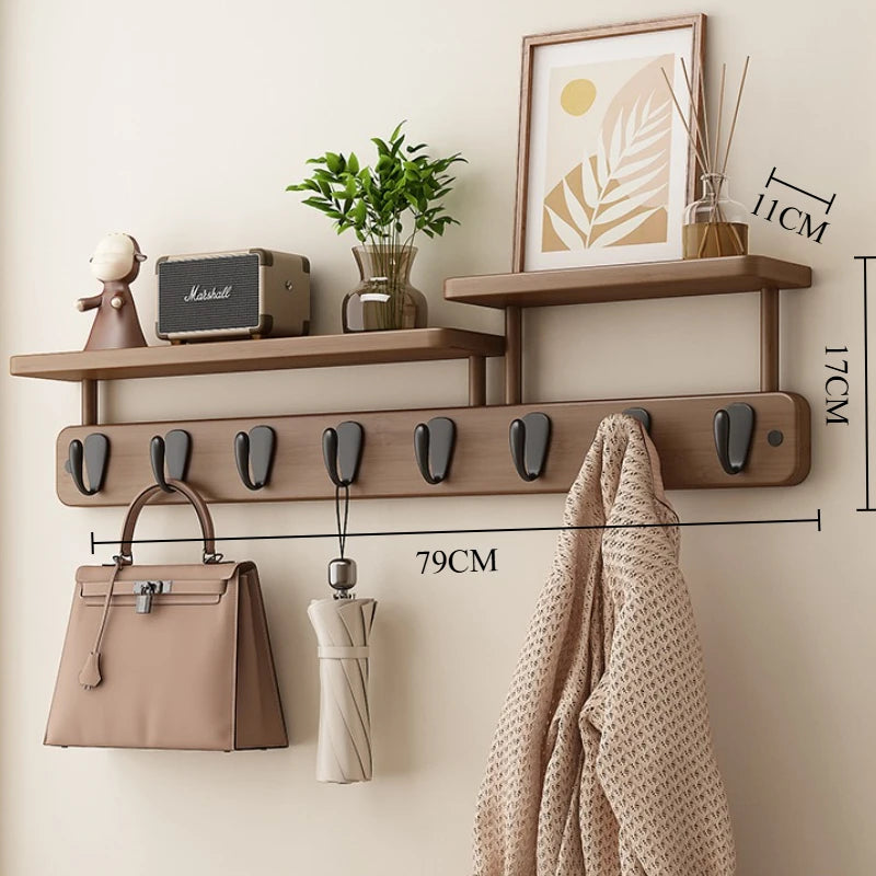 Porte-manteau mural en bambou Nan