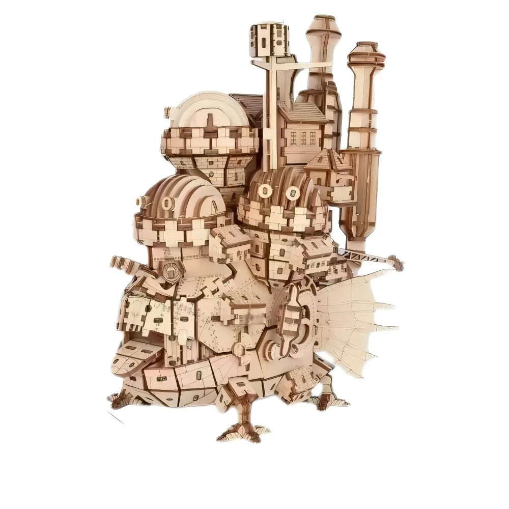 Puzzle 3D château médiéval en bois