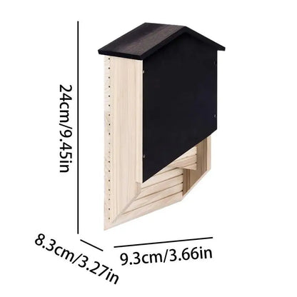 Abri pour Chauve-Souris en Bois Naturel