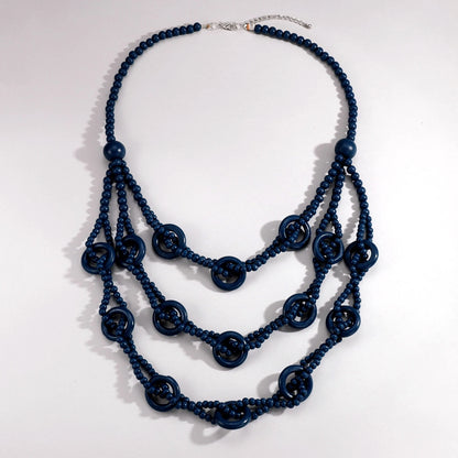 Collier multicouches en perles