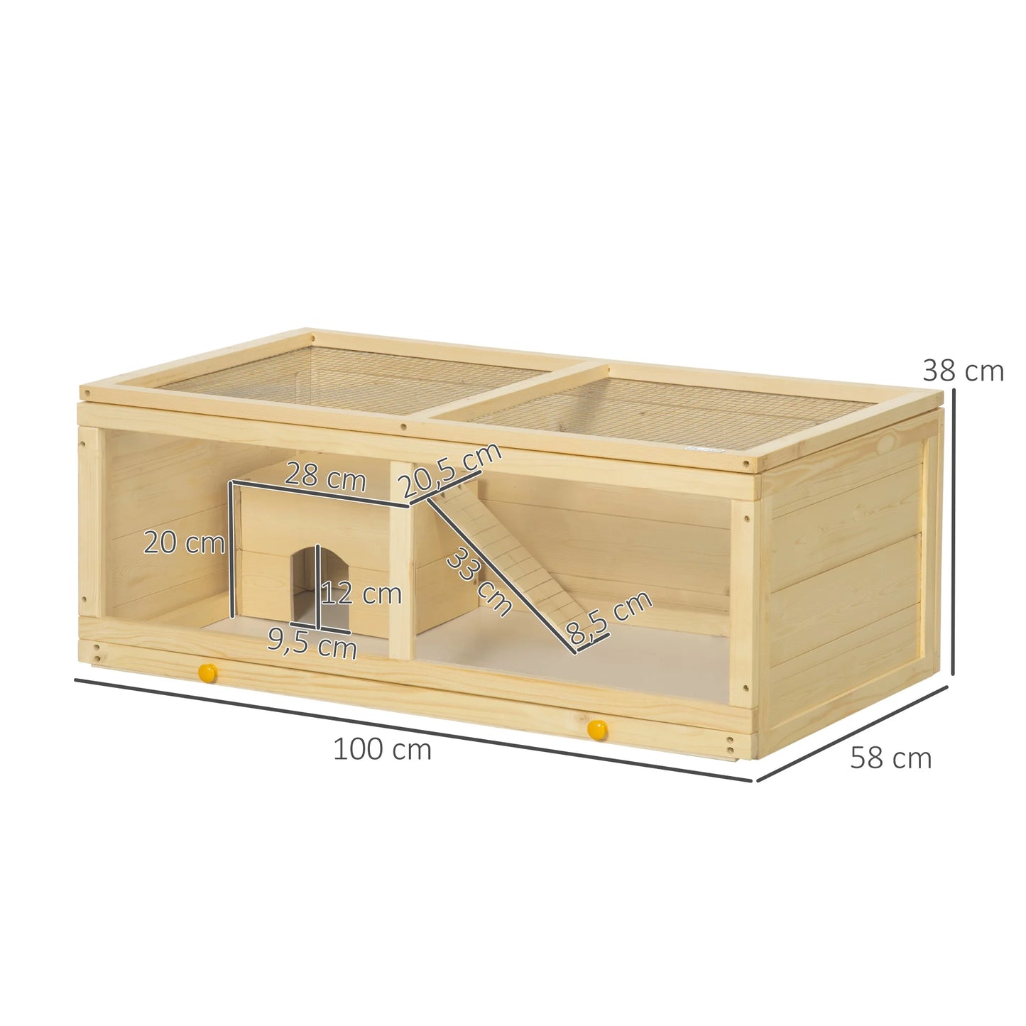 Cage à Hamster en Bois Petite Taille