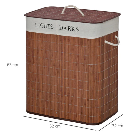 Panier à linge en bambou 100L