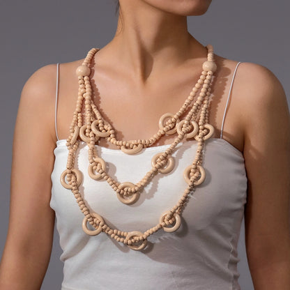 Collier multicouches en perles