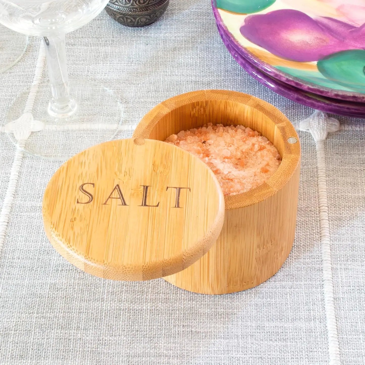Boîte à sel en bambou
