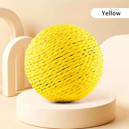 Balle à gratter interactive en sisal pour chat