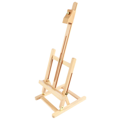 Chevalet d'art de bureau en bois