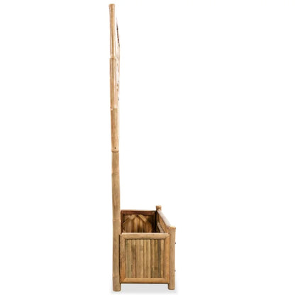 Jardinière avec Treillis en Bambou Claire