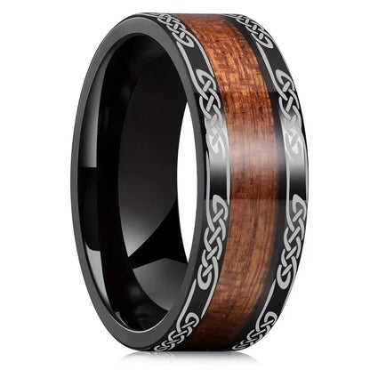 Alliance en bois de Koa et acier brossé