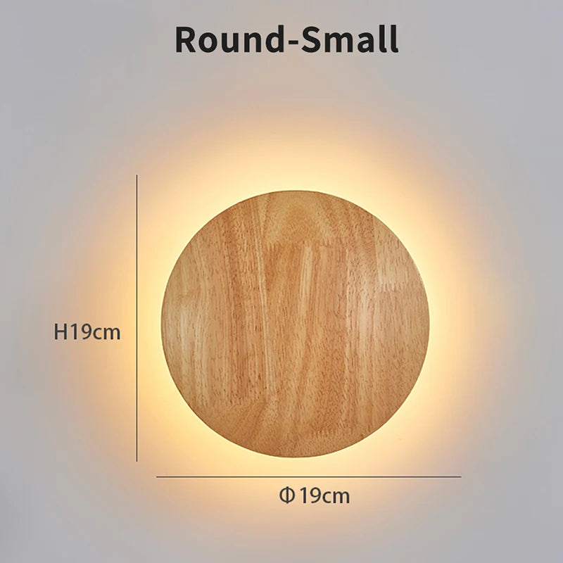 Applique Murale Circulaire en Bois