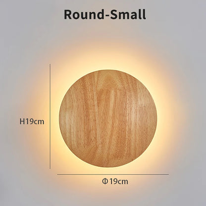 Applique Murale Circulaire en Bois