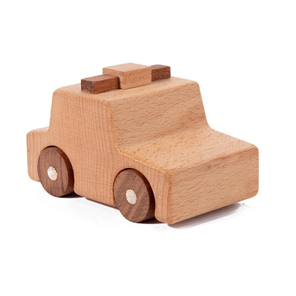 Voiture en bois de hêtre éducative