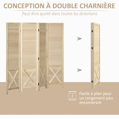 Paravent en Bois Rustique