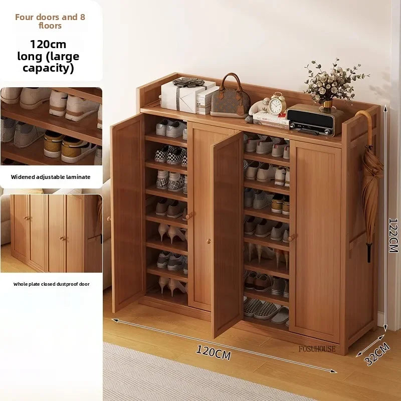 Armoire à chaussures en bambou japonais