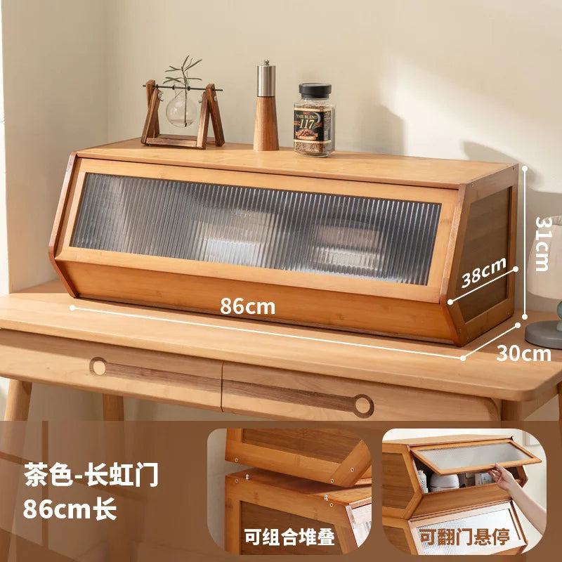 Armoire de rangement en bambou