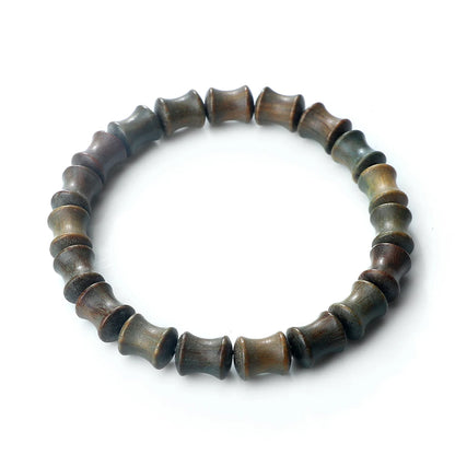 Bracelet vintage en perles de bois de santal