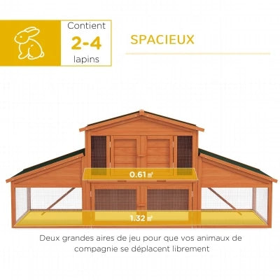 Clapier XXL en Bois