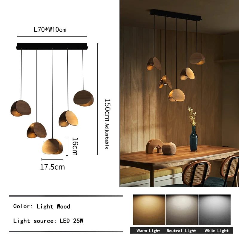 Lustre d'art en bois massif Spring Sprout