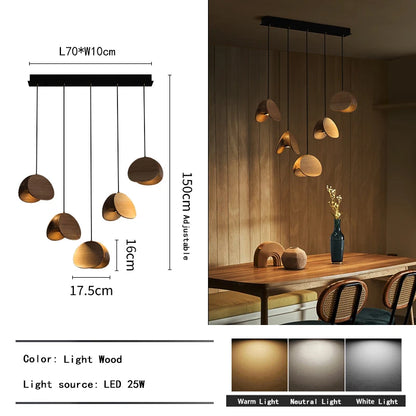 Lustre d'art en bois massif Spring Sprout