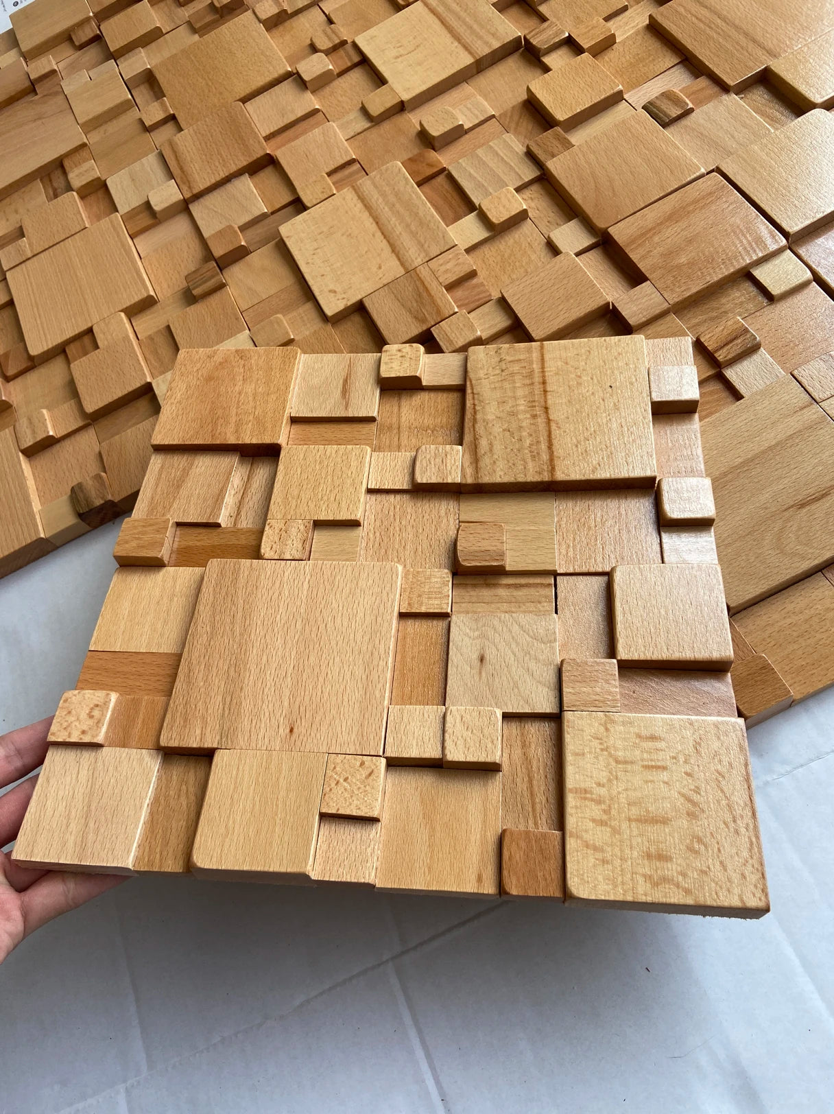 Panneaux muraux acoustiques en bois massif