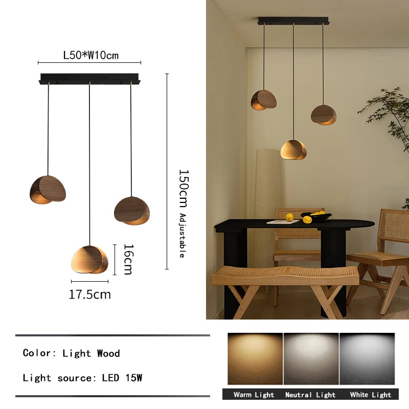 Lustre d'art en bois massif Spring Sprout