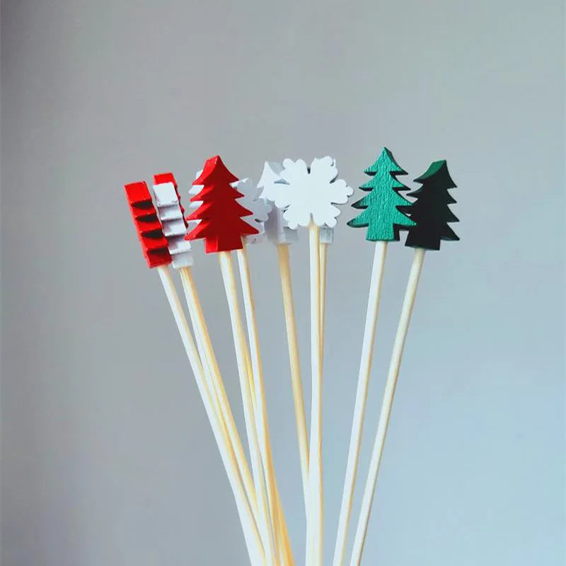 Piques de Noël en Bambou