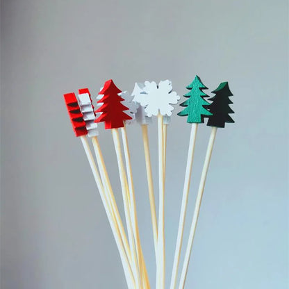 Piques de Noël en Bambou