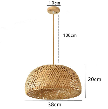 Lanterne en bambou tressé