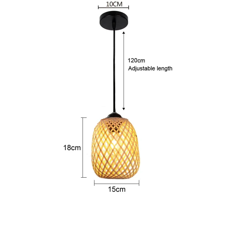Suspension Lanterne Bambou