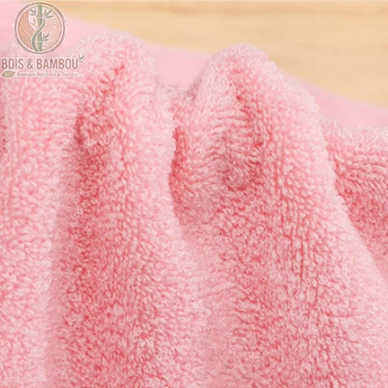 Détail texture fibre de bambou serviette absorbante