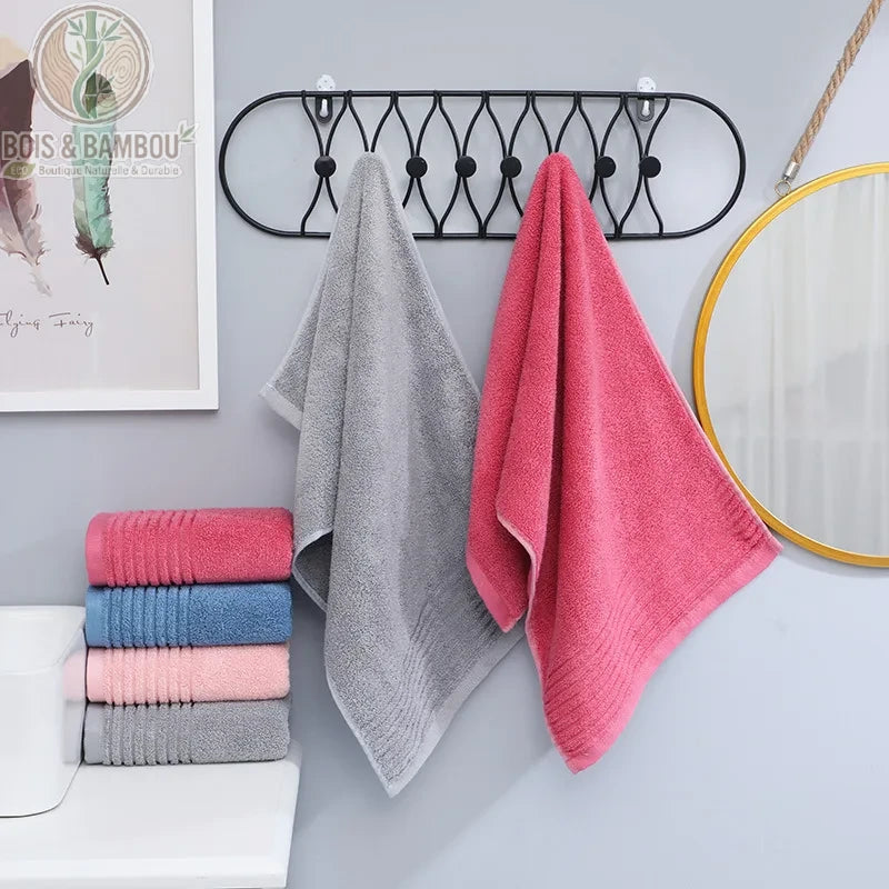 Serviettes de bain en bambou lot 4 coloris Bois Et Bambou Eco