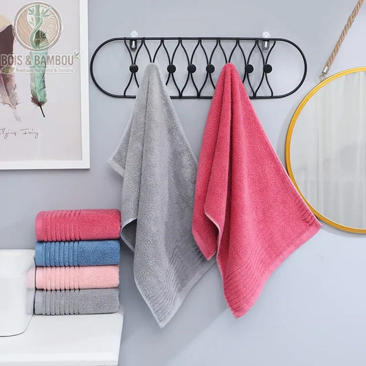 Serviettes de bain en bambou lot 4 coloris Bois Et Bambou Eco