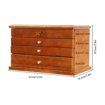 Boîte à Bijoux Multicouche en Bois