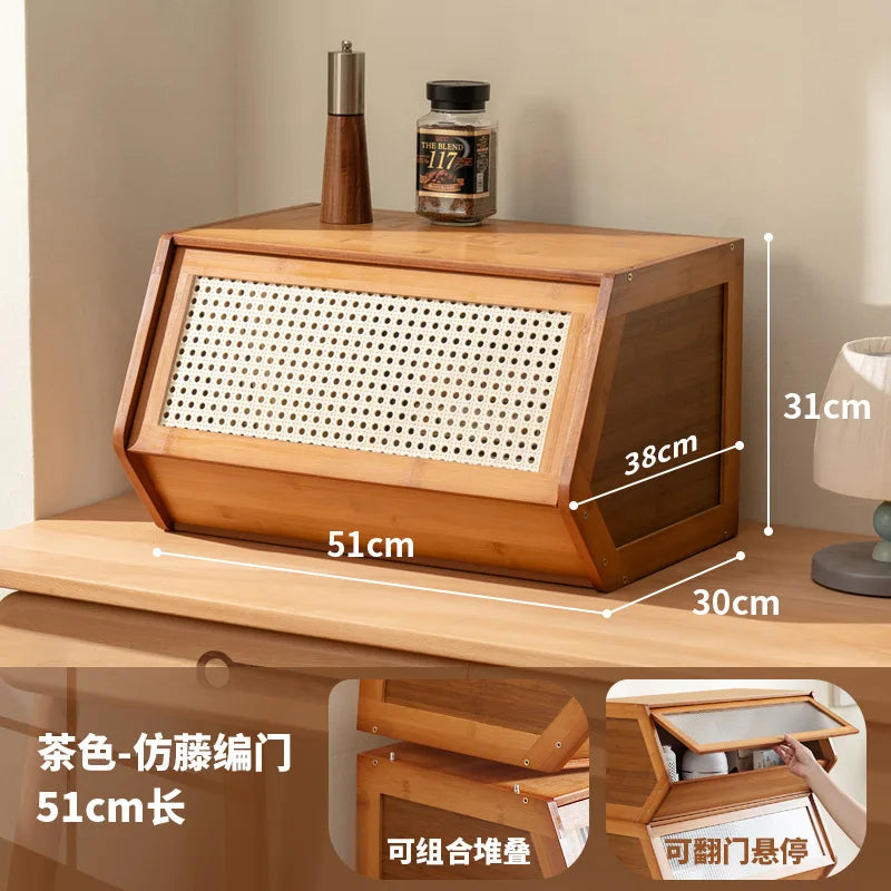 Armoire de rangement en bambou
