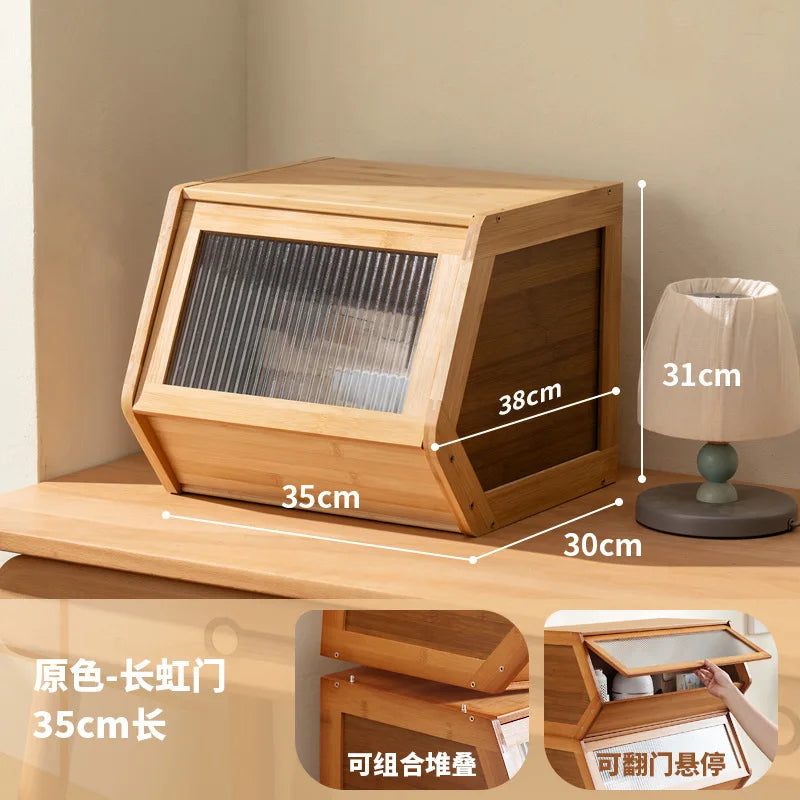 Armoire de rangement en bambou