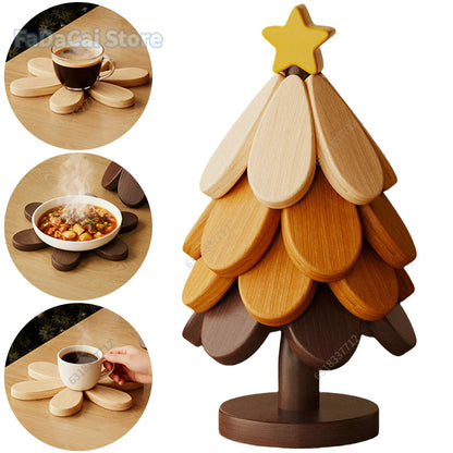 Dessous de plat arbre en bois de noyer