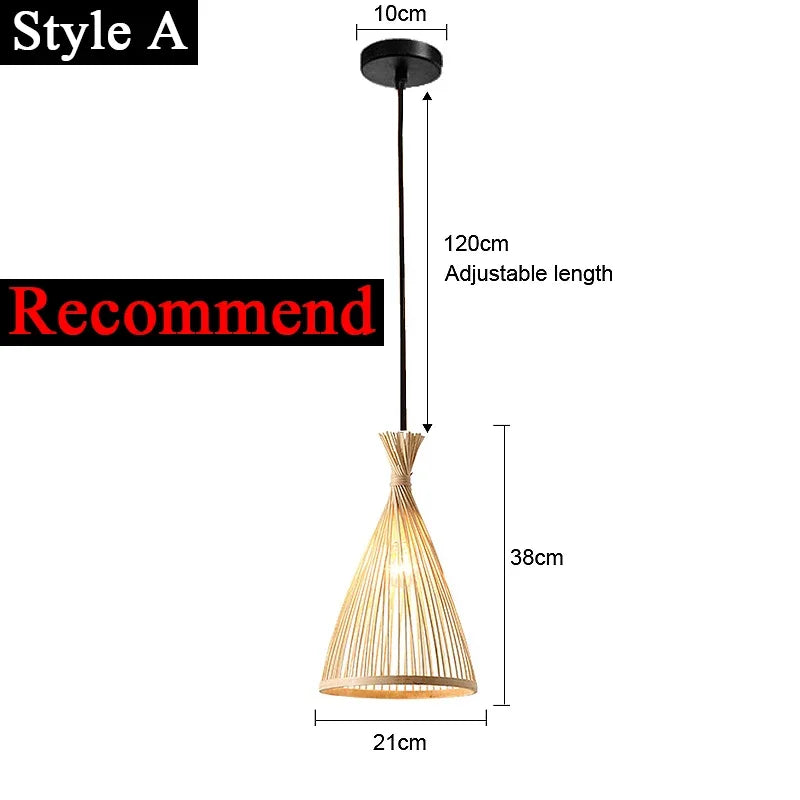 Suspension Lanterne Bambou