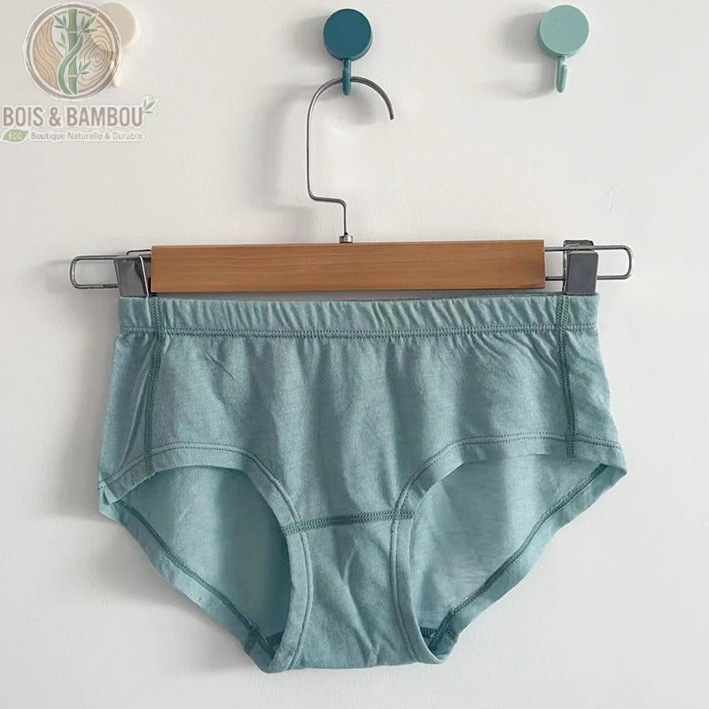 Slip bikini mérinos bambou bleu ciel