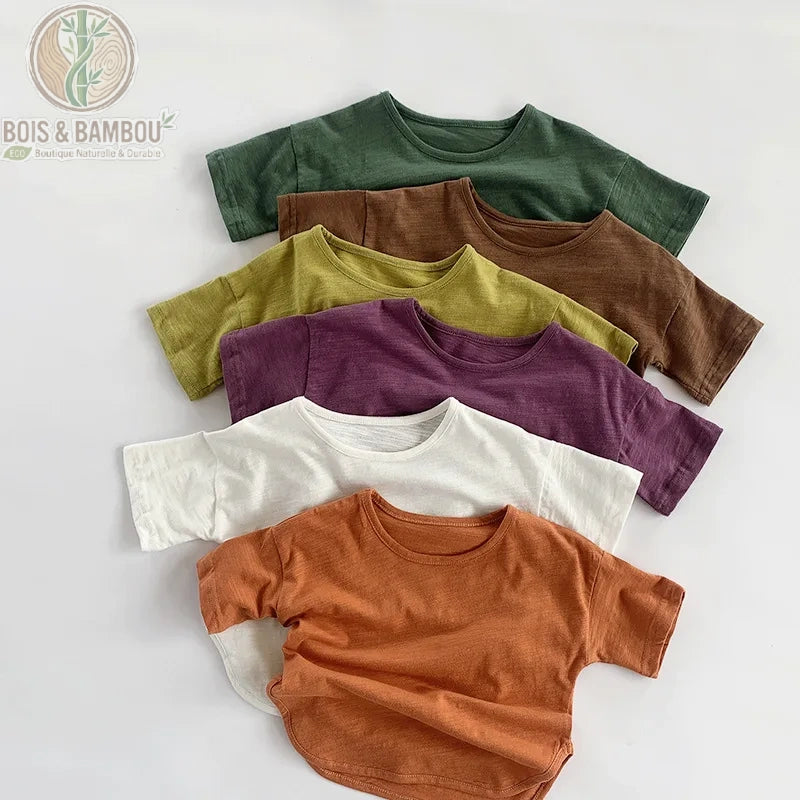 T-shirt coton bambou enfant unisexe Bois Et Bambou Eco