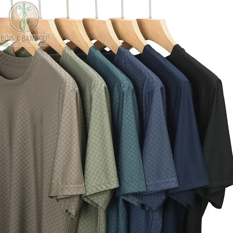 T-shirt soie glacée de bambou vue générale 5 coloris