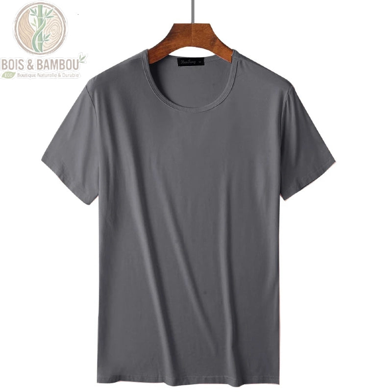 T-shirt bambou sport homme coloris gris respirant