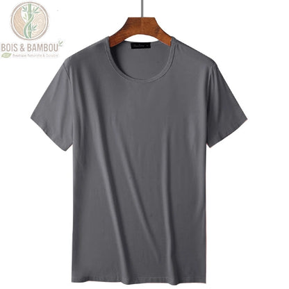 T-shirt bambou sport homme coloris gris respirant